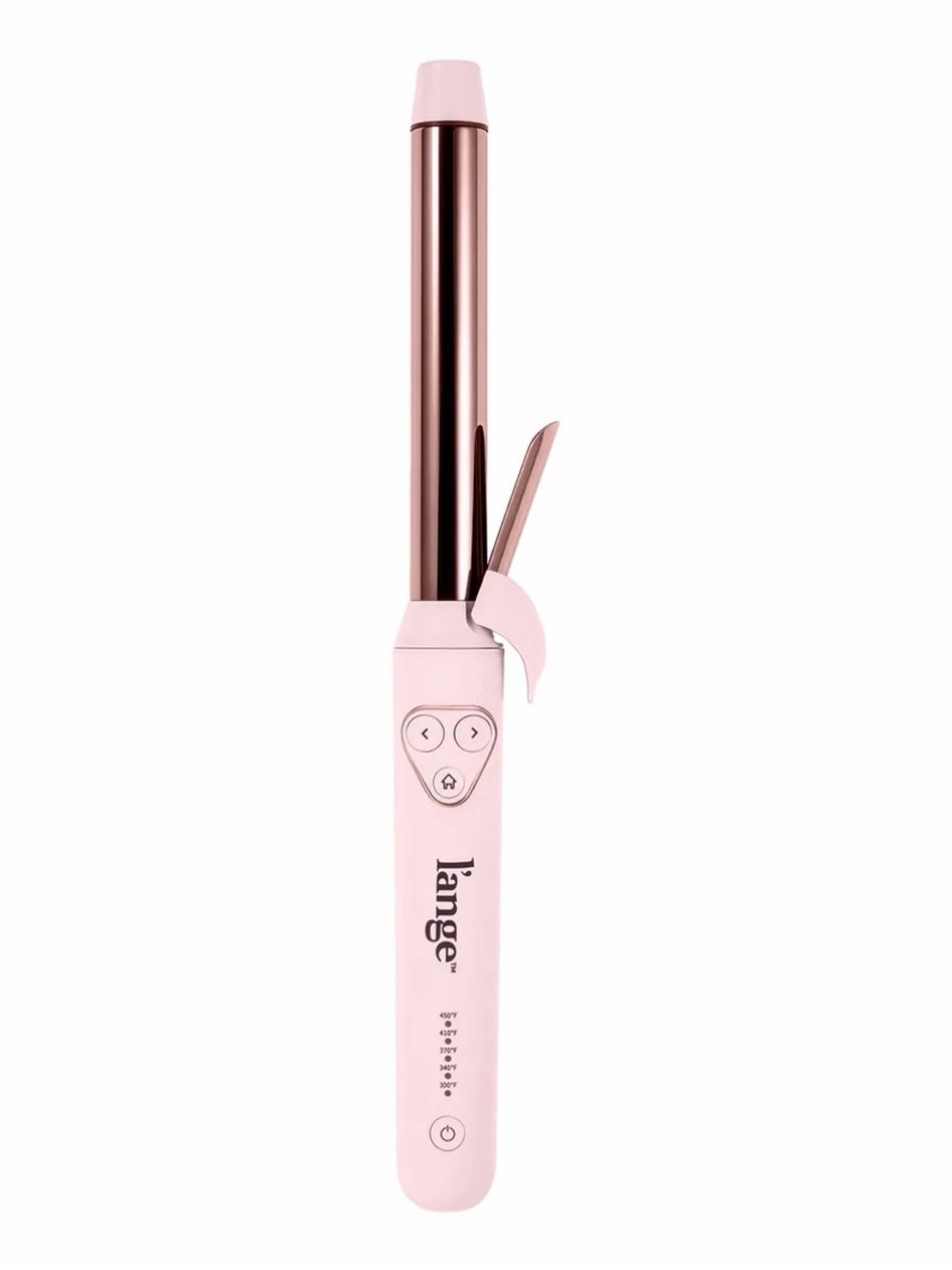 L’Ange Le Pirouette 25mm Titanium Rotating Curling Iron Pink